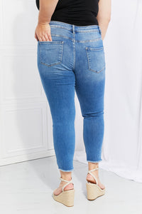 Raw Hem Cropped Jeans