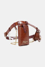 Load image into Gallery viewer, Croc-Effect Faux Leather Belt Bag
