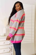 Load image into Gallery viewer, Ribbed Long Sleeve Cardigan
