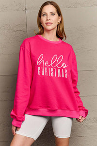 HELLO CHRISTMAS Long Sleeve Sweatshirt