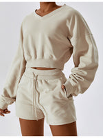 Load image into Gallery viewer, Drawstring Smocked Waist Sports Shorts
