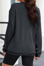 Load image into Gallery viewer, Sequin Candy Cane Round Neck Sweatshirt
