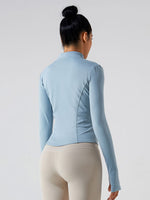 Load image into Gallery viewer, Mock Neck Zip Up Active Outerwear
