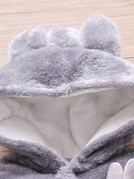 Load image into Gallery viewer, Rabbit Decor Long Sleeve Hooded Snapped Jumpsuit
