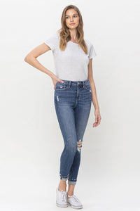 Full Size High Rise Cropped Skinny Jeans