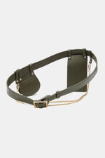 Load image into Gallery viewer, Croc-Effect Faux Leather Belt Bag
