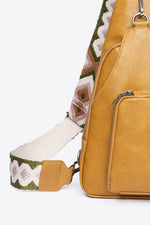 Load image into Gallery viewer, Structured Faux Leather Sling Shoulder Bag
