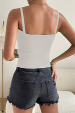 Load image into Gallery viewer, Sleeveless Scoop Neck Ribbed Knit Top
