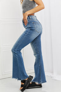 Full Size Iris High Waisted Flare Jeans