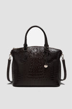 Load image into Gallery viewer, Croc-Effect Structured PU Leather Handbag
