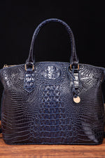 Load image into Gallery viewer, Croc-Effect Structured PU Leather Handbag

