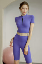 Load image into Gallery viewer, High Waist Slim Fit Sports Shorts
