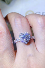 Load image into Gallery viewer, 1 Carat Moissanite Heart Ring
