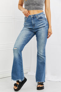 Full Size Iris High Waisted Flare Jeans Pants