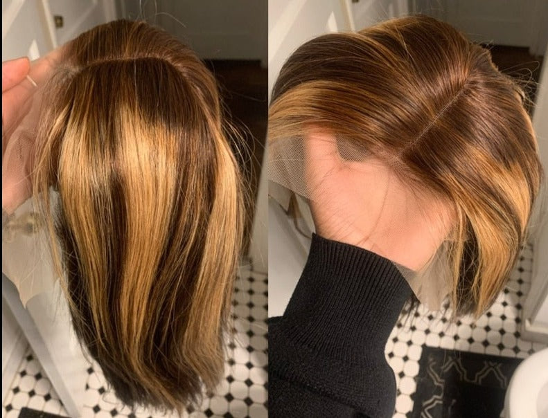 Blonde Highlight Wig (Human hair, pre plucked)