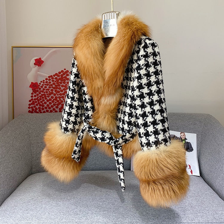 High-Fashion Elegant Fur Coat