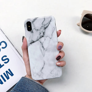 Blue Marble Pattern Phone Case For iPhone