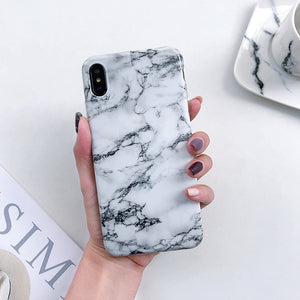 Blue Marble Pattern Phone Case For iPhone