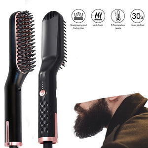 Men Beard Straightener Heating Comb