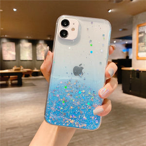 Clear Glitter Phone Case For iPhone