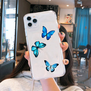 Blue Butterflies Case For iPhone