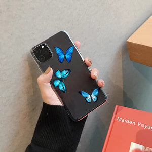 Blue Butterflies Case For iPhone