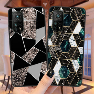 Marble Geometric Soft TPU Phone Case