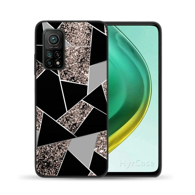 Marble Geometric Soft TPU Phone Case