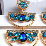 Load image into Gallery viewer, Colorful Crystal Drop Earrings
