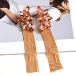 Load image into Gallery viewer, Colorful Crystal  Dangle Earrings
