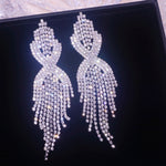 Load image into Gallery viewer, Tassel Crystal Earrings
