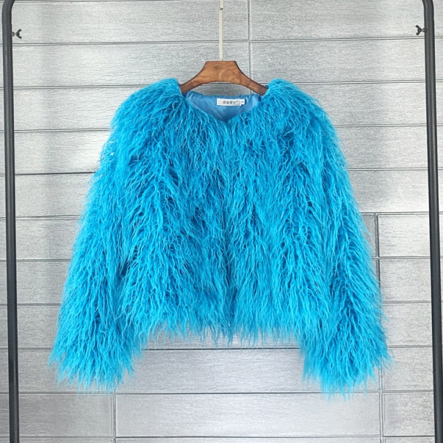 Colorful Fur Coat
