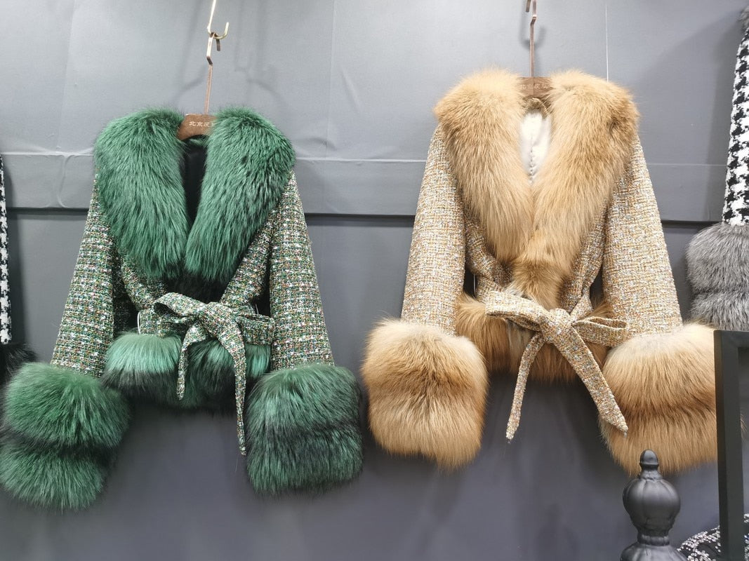 High-Fashion Elegant Fur Coat