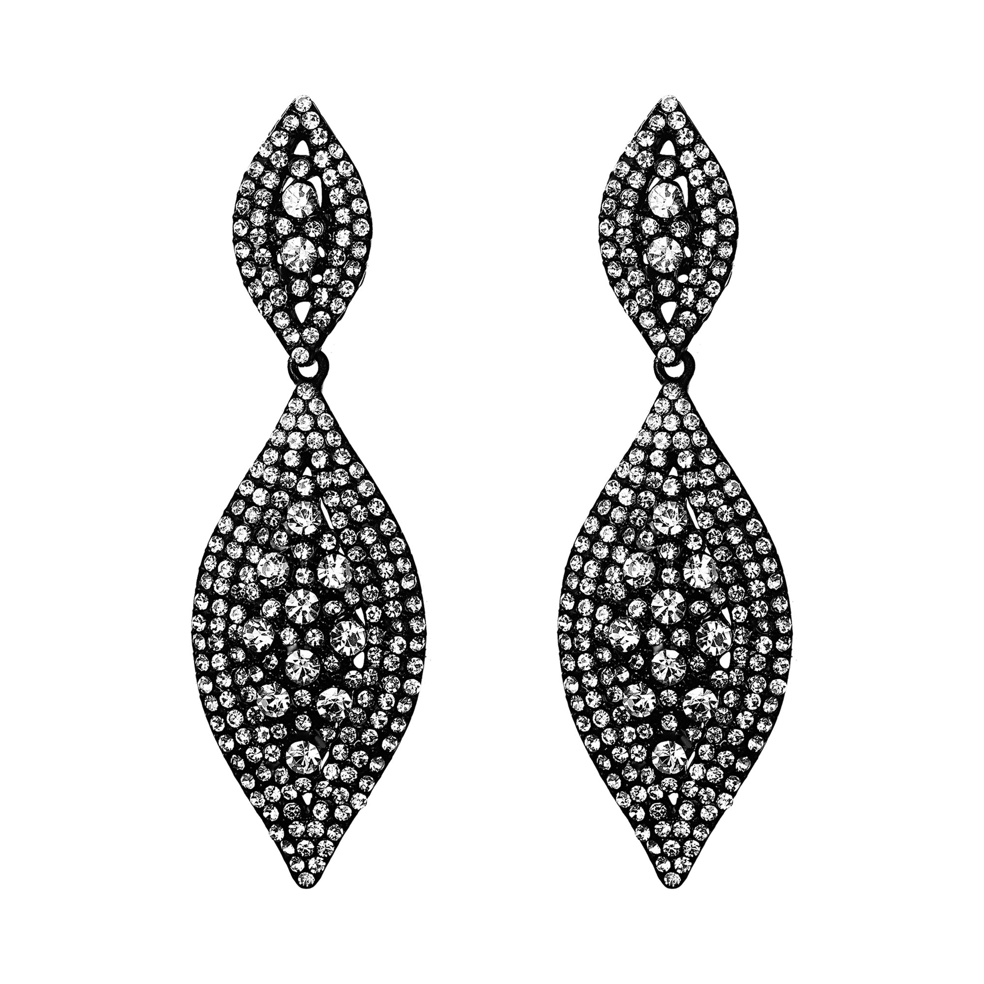 Teardrop Crystal Dangle Earrings