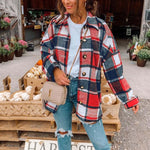 Load image into Gallery viewer, The Cozy Check Plaid Jacket
