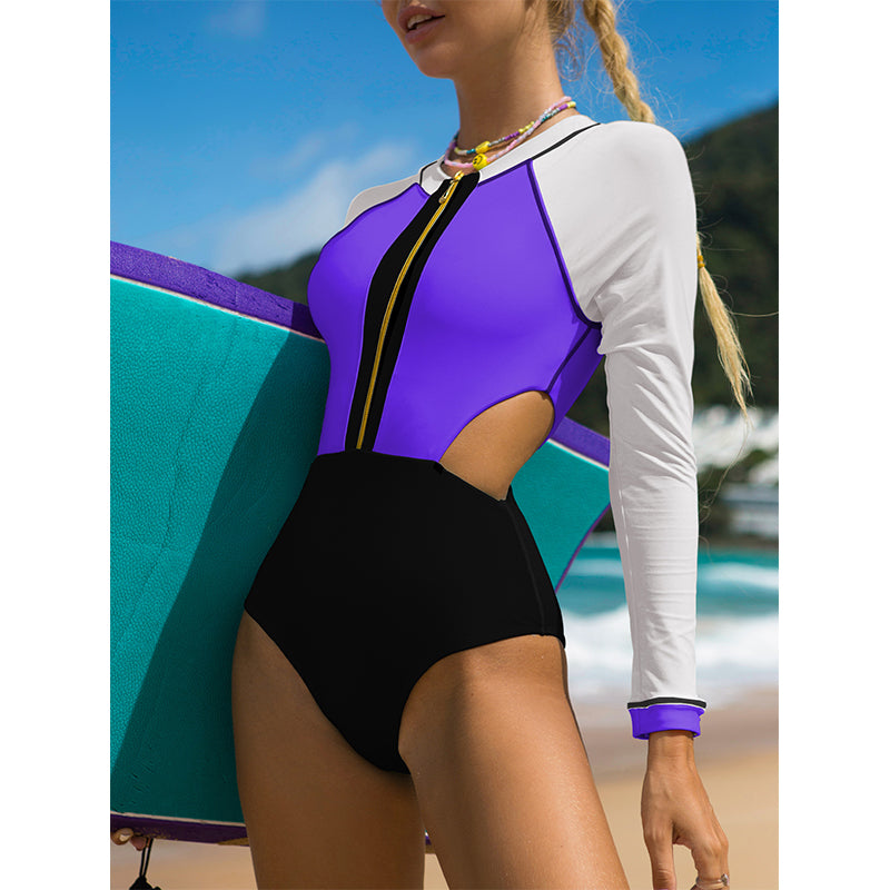 In-X Patchwork Swimsuit