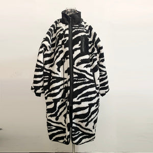 Animal Pattern Teddy Fur Coat