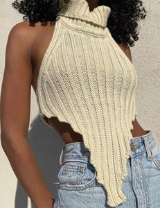 Knitted Cut Out Top