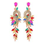 Load image into Gallery viewer, Long Crystal Earrings
