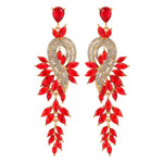 Load image into Gallery viewer, Long Crystal Earrings
