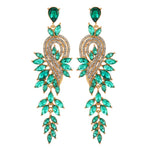 Load image into Gallery viewer, Long Crystal Earrings
