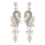 Load image into Gallery viewer, Long Crystal Earrings
