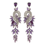 Load image into Gallery viewer, Long Crystal Earrings
