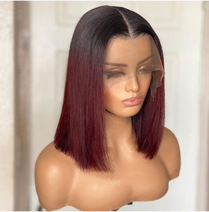 Red Short Lace Front Bob
