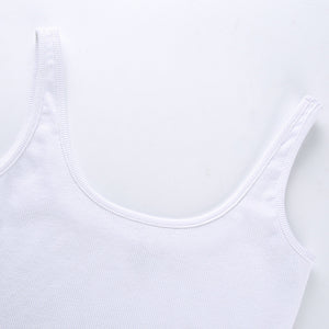 White Strappy Backless Bodysuit