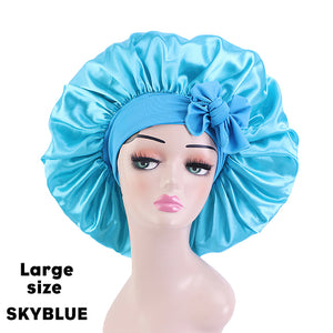 Large Silk Satin Bonnet