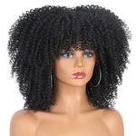 Load image into Gallery viewer, Synthetic Curly Wig With Bangs
