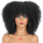 Load image into Gallery viewer, Synthetic Curly Wig With Bangs

