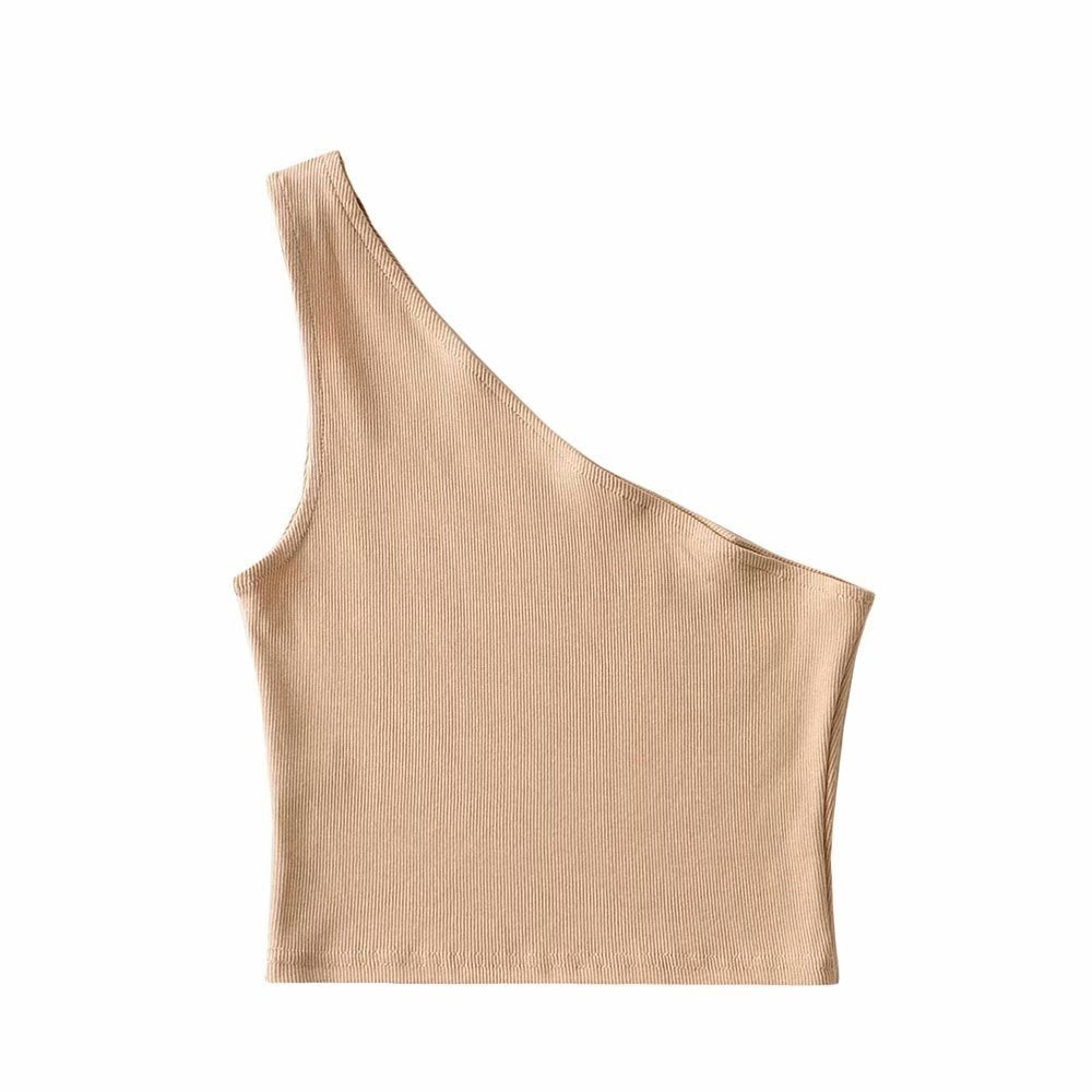 One Shoulder Cropped Top