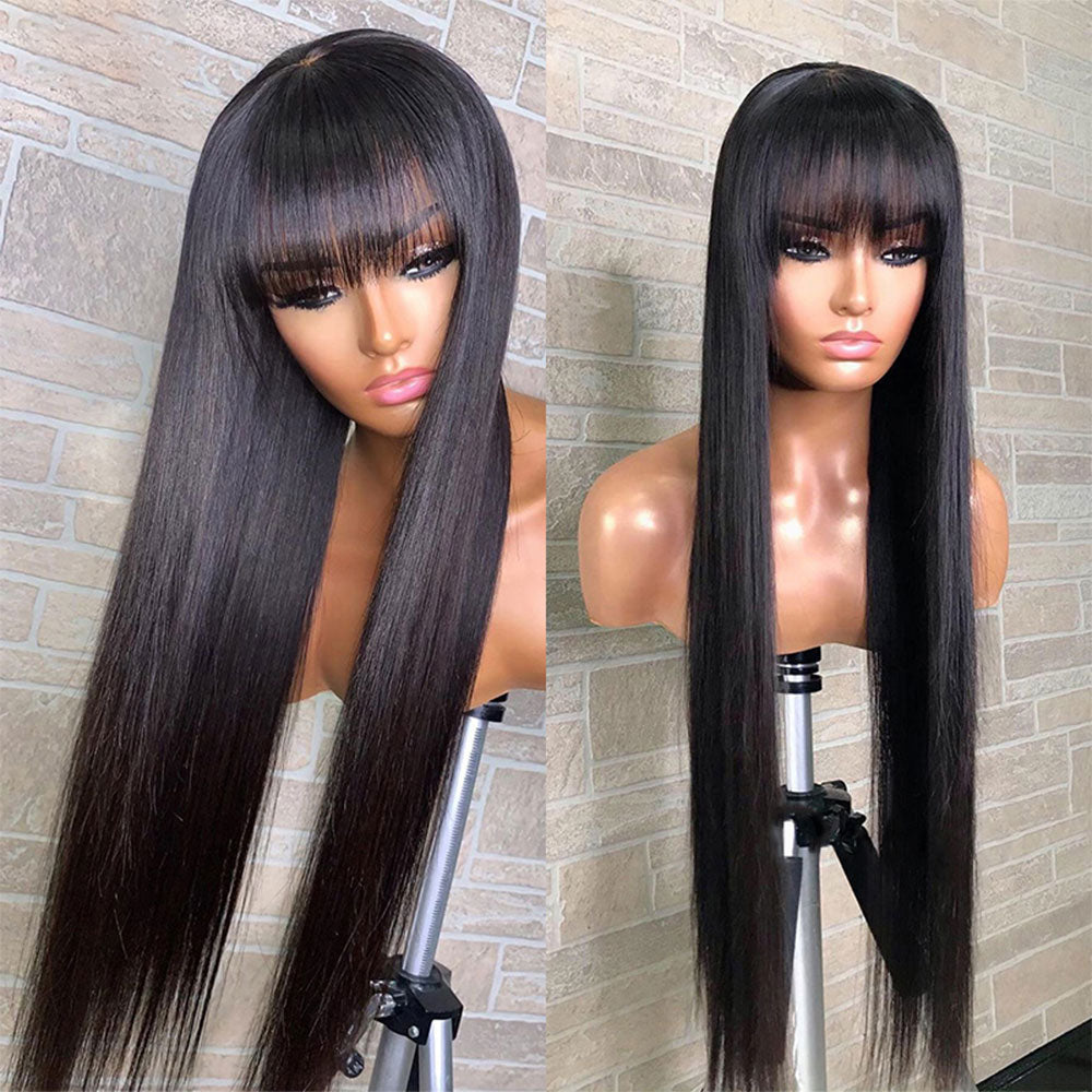 Straight Wig With Bangs